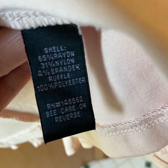 Torrid blush pink military ruffled peplum jacket Sz 1 - Picture 7 of 7